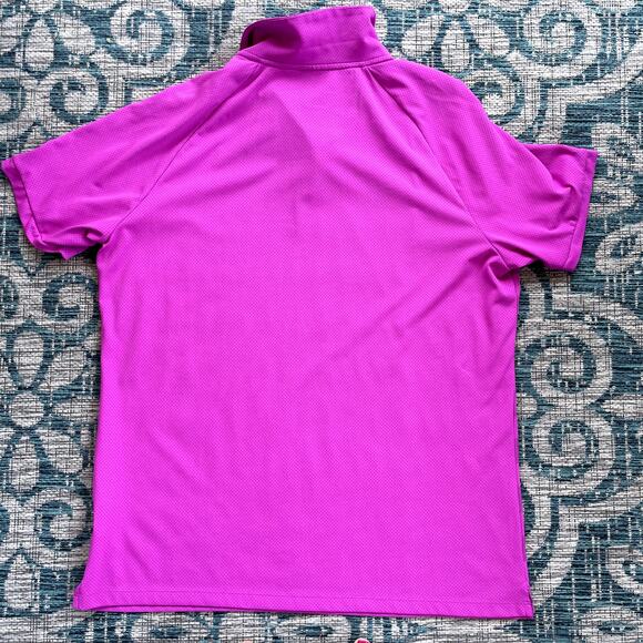 Nike Golf Zonal Cooling Dri-FIT Striped Men's Polo Shirt‎ Pink - Size L - Picture 4 of 8
